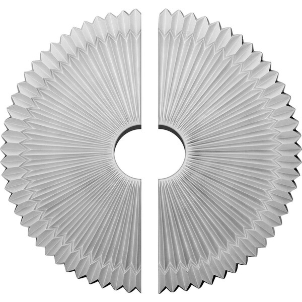 Ekena Millwork Shakuras Ceiling Medallion, Two Piece (Fits Canopies up to 5"), 24"OD x 4 1/2"ID x 3"P CM24SH2-04500 - main